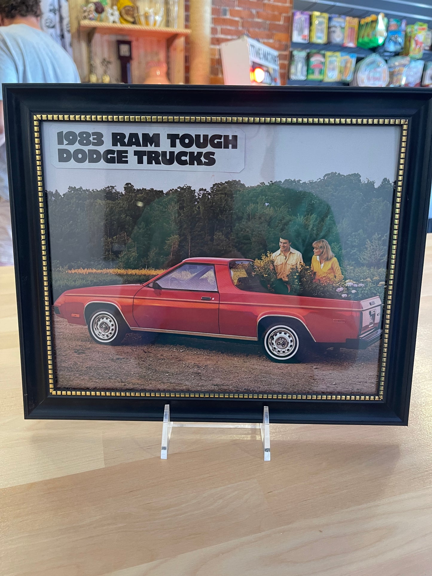 Framed Dodge Ad 1983