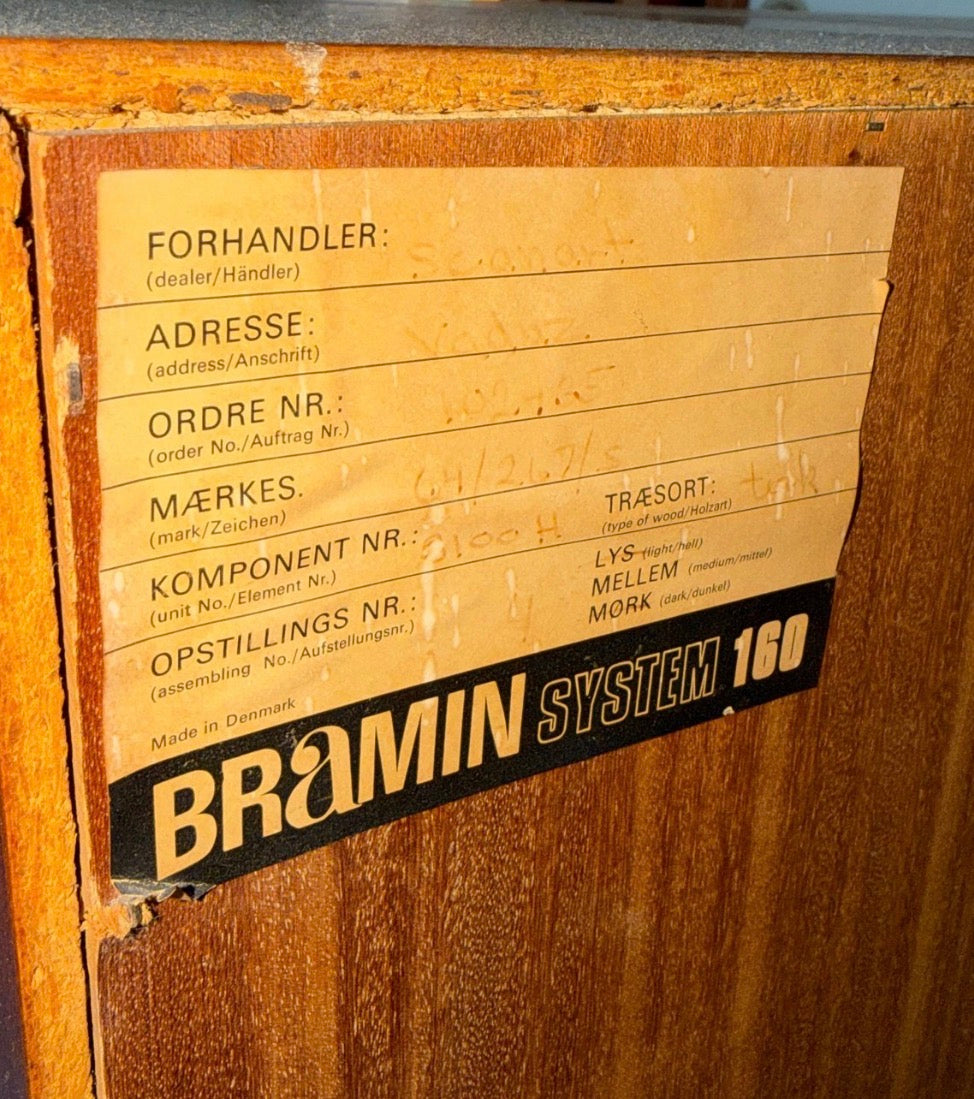 Bramin Mid Century Bookcase with 3 drawers