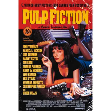 Pulp Fiction Movie Poster Framed