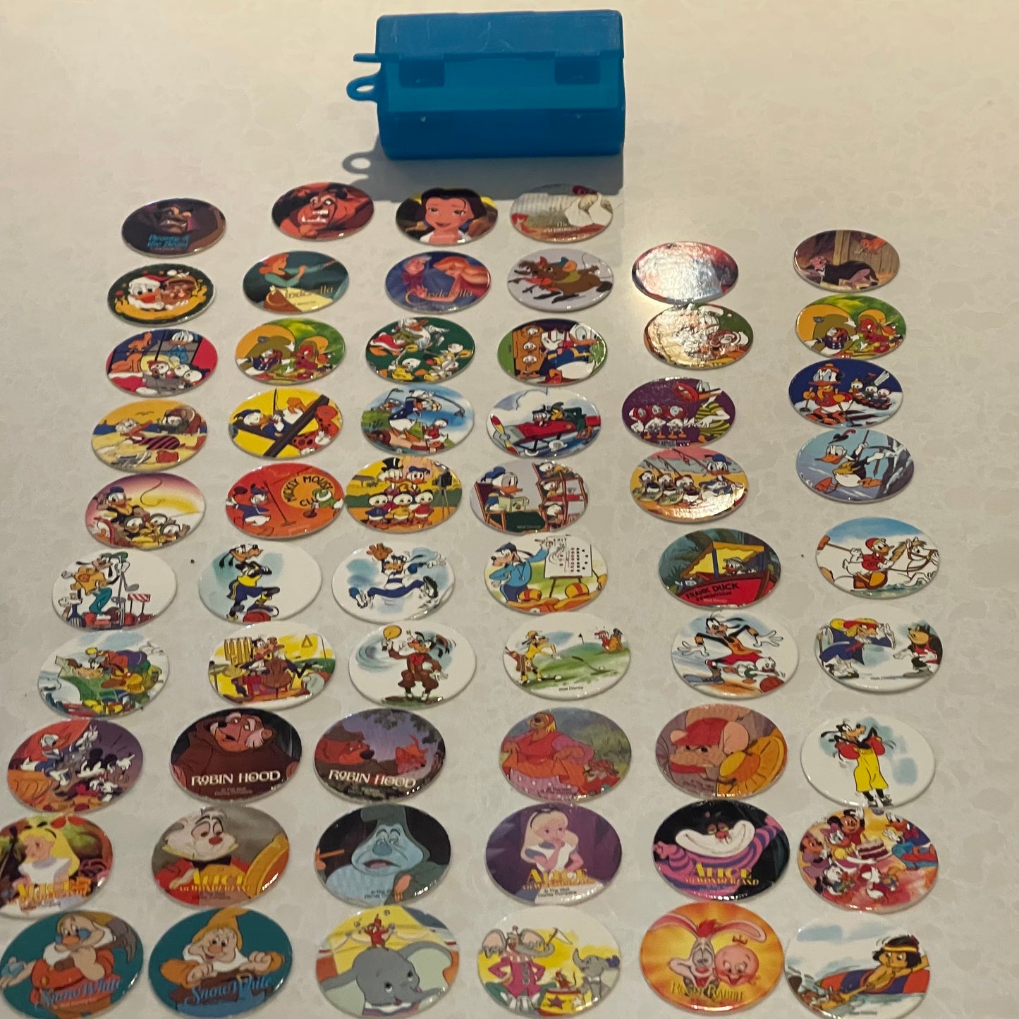 Set of 58 Disney Milk Cap/Pogs