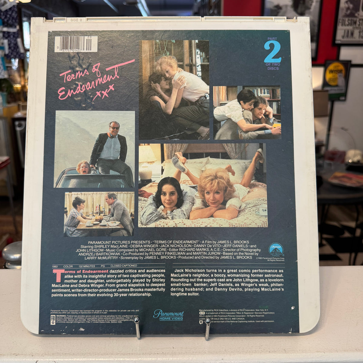 Terms of Endearment CED Video Disc 1 and 2