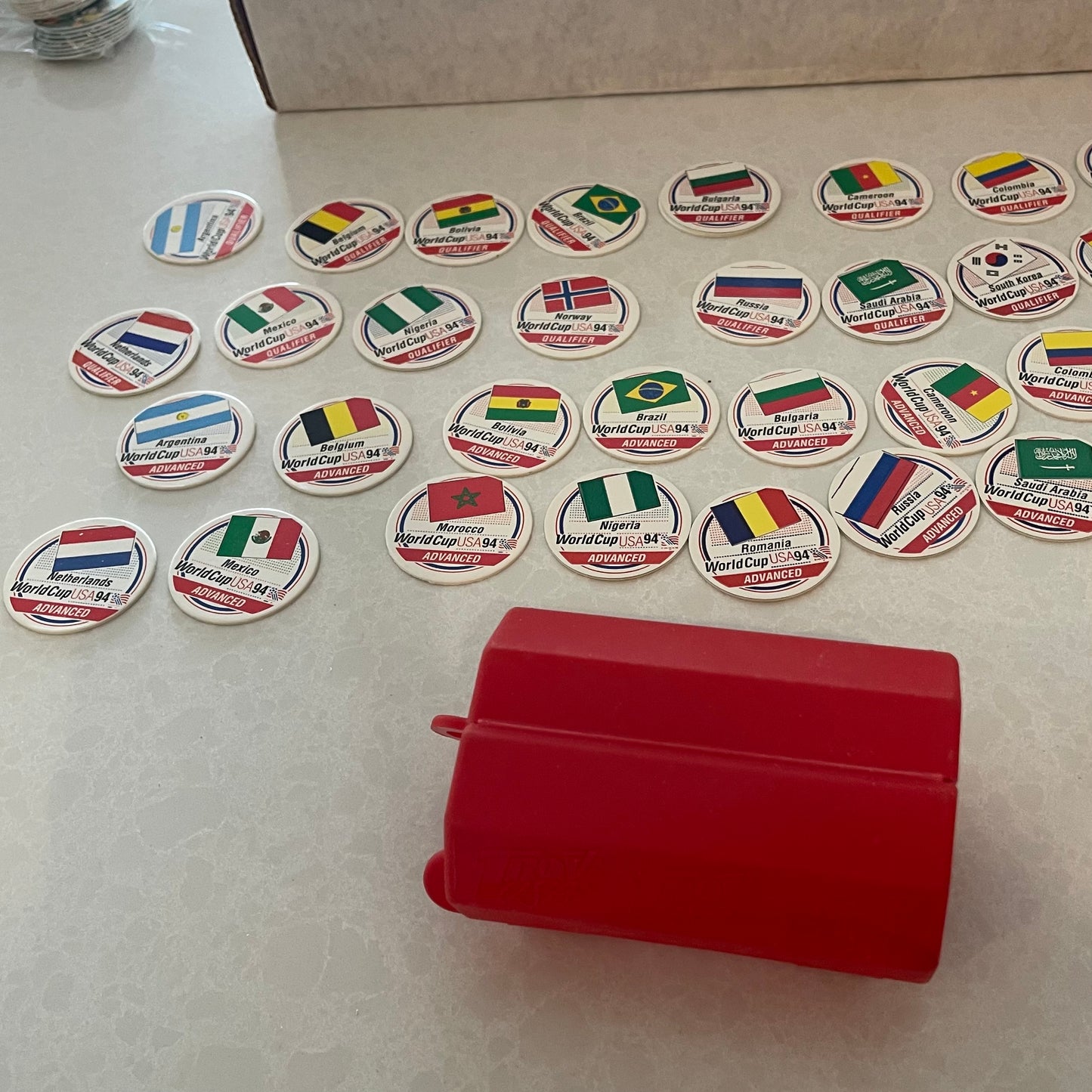 Set of 40 World Cup Pogs