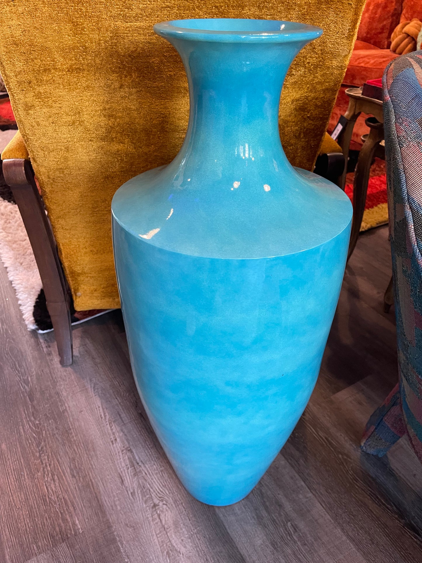 Large Turquoise Vase