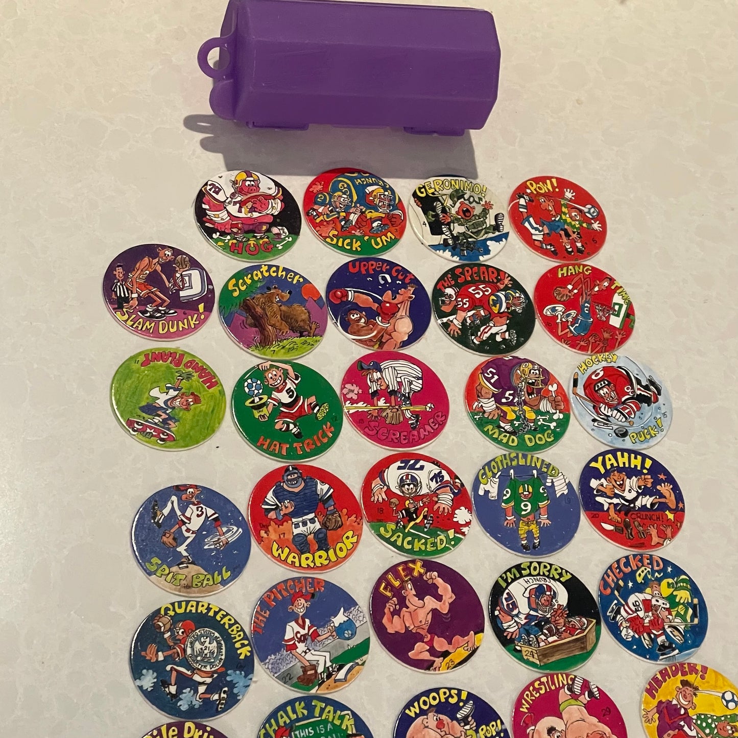 Set of Wacky Sports Themed Pogs