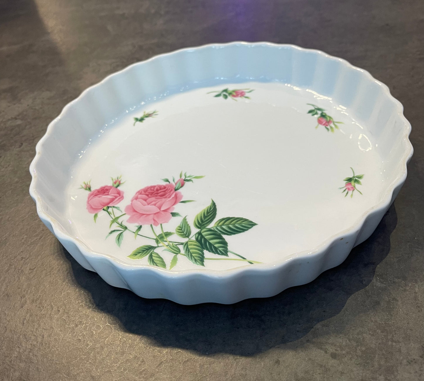 Rose Pie Plate