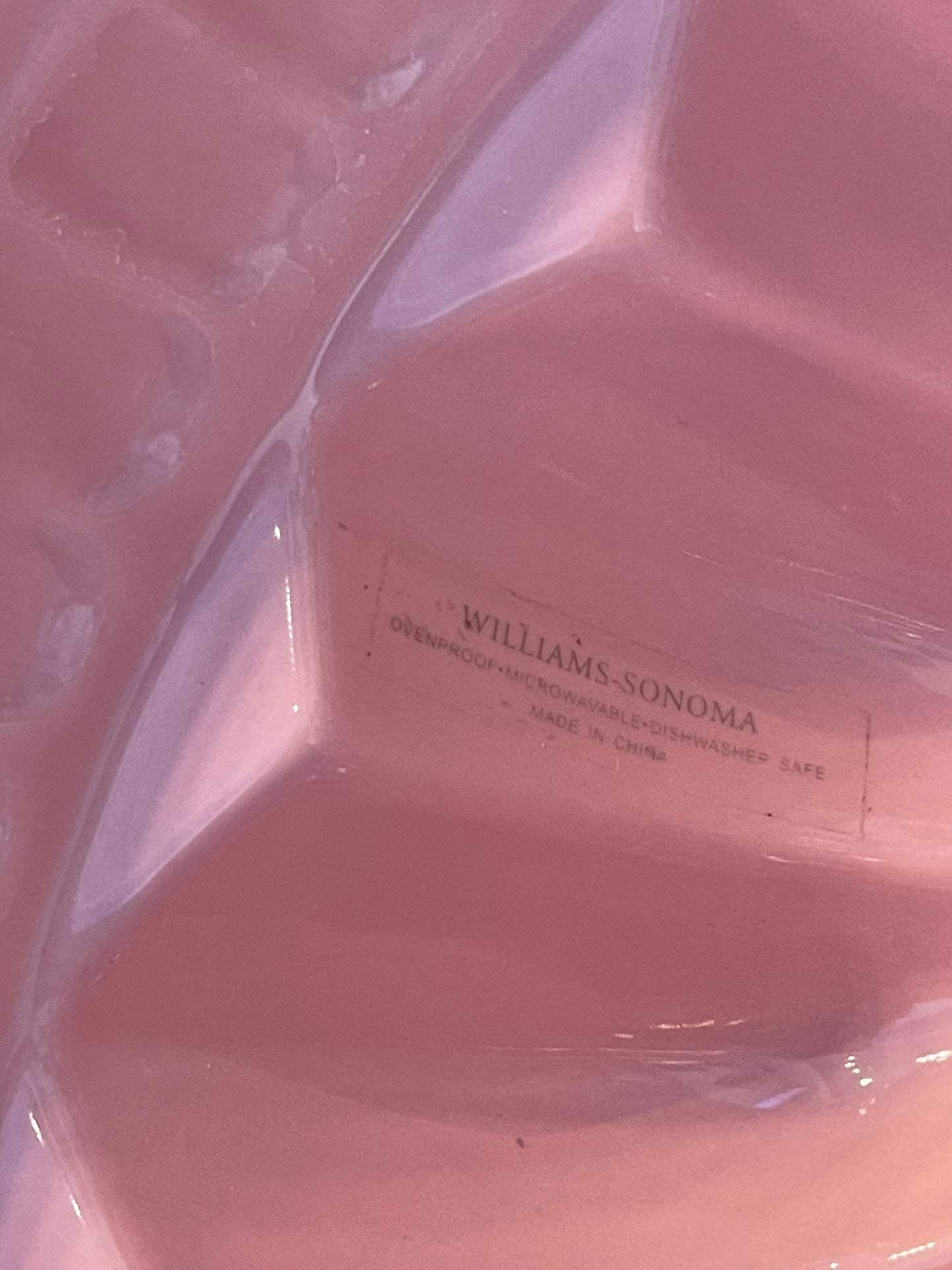 Pink Williams Sonoma Stoneware Bundt Cake