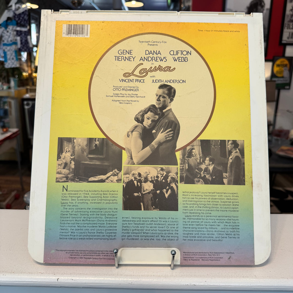 Laura CED Video Disc