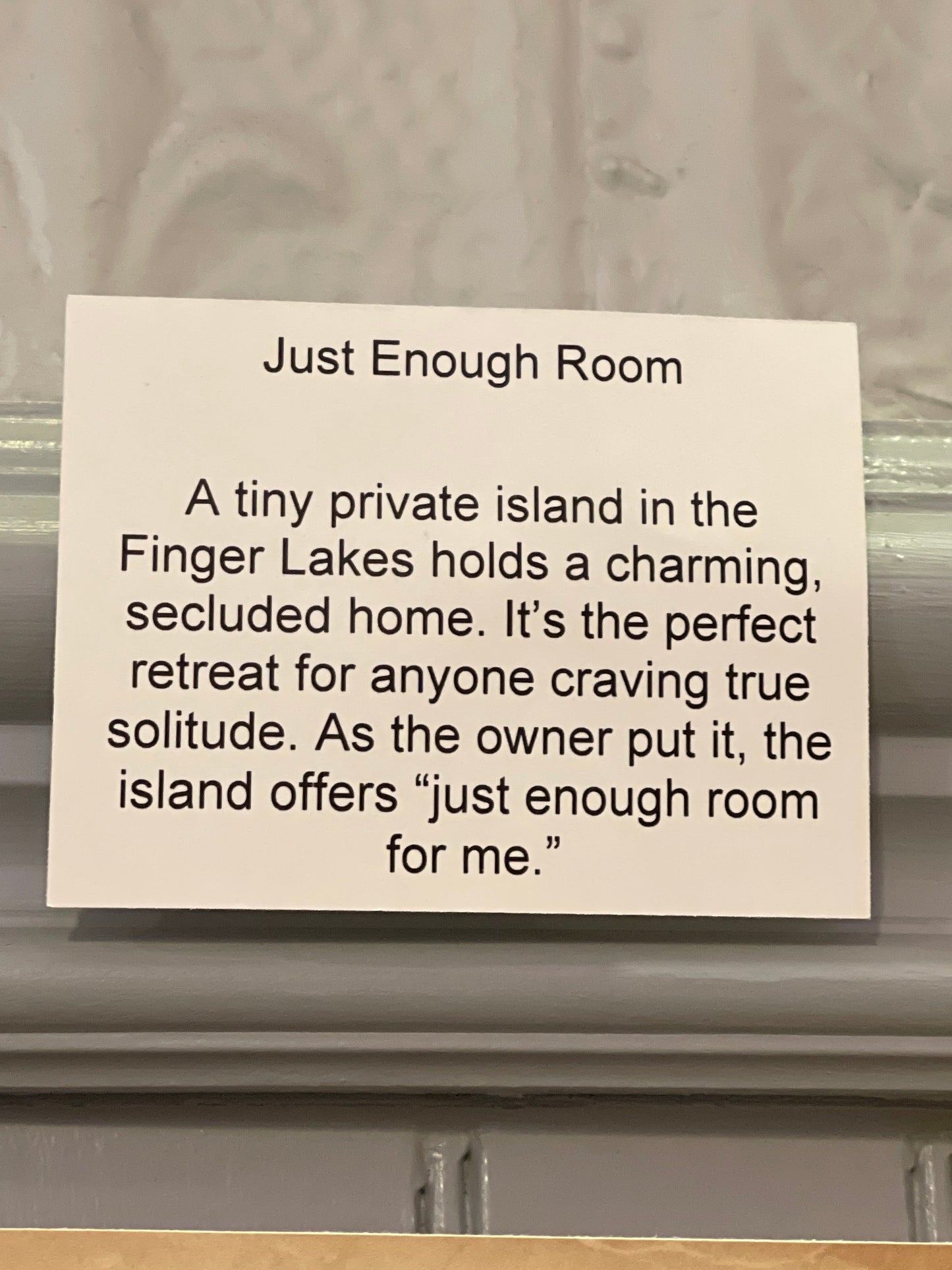 Jordan Hancock "Just Enough Room"