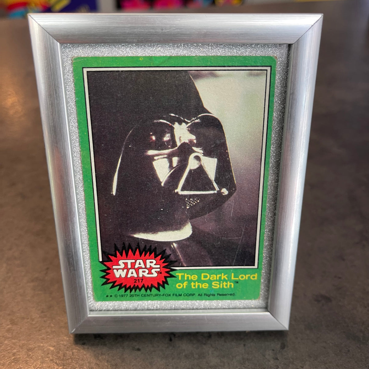 The Dark Lord of Sith Card Framed