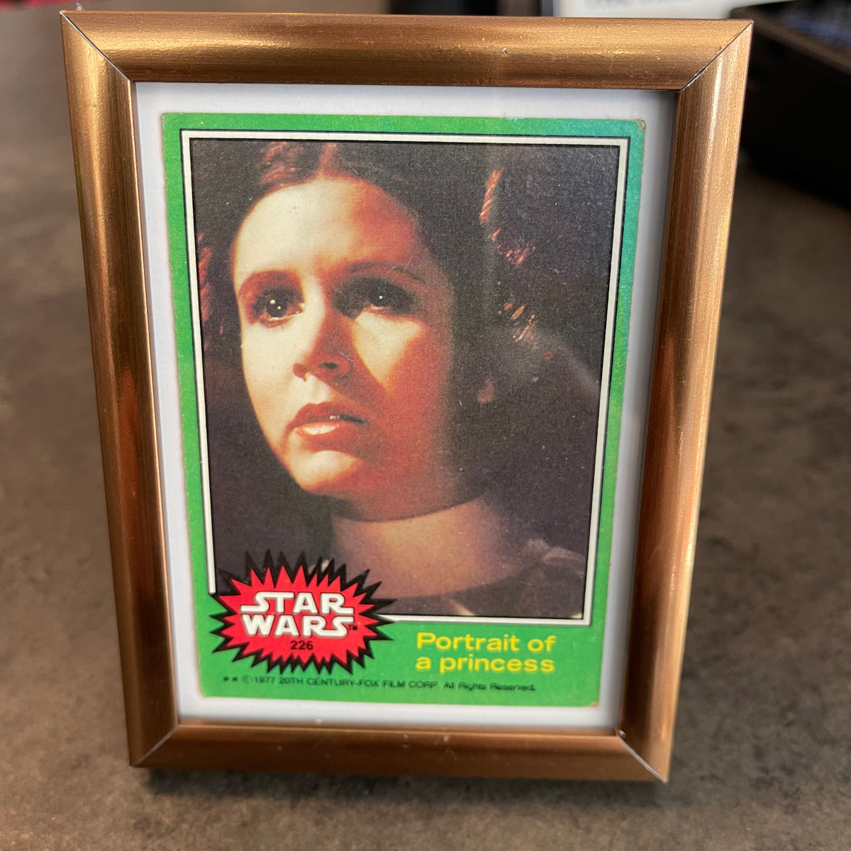 Princess Leia Card Framed