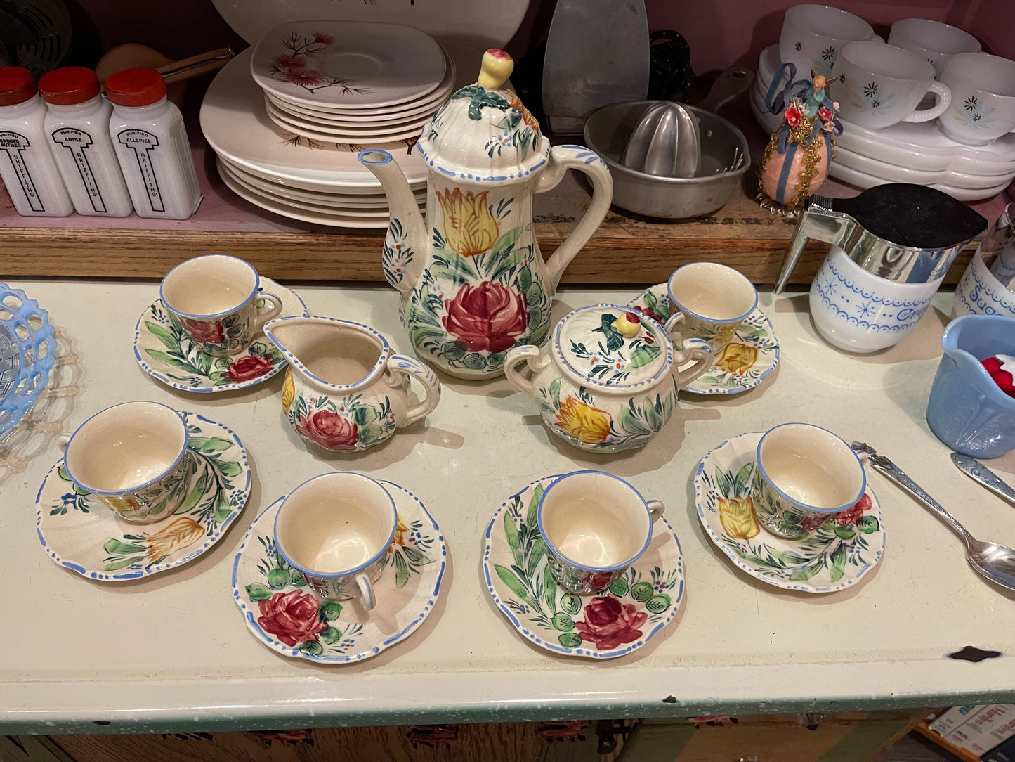 Floral Tea Set (set of 15)