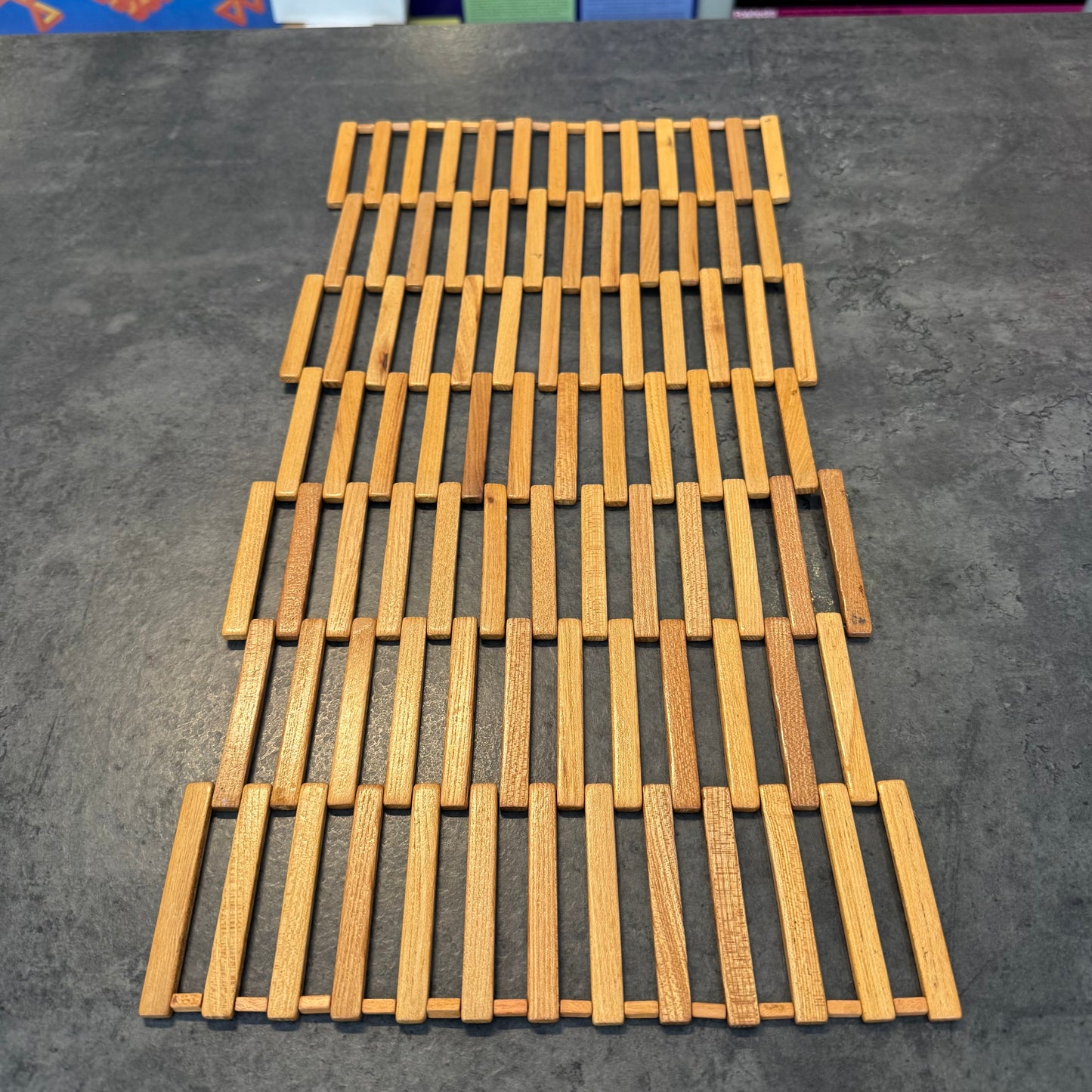 Wooden Foldable Trivet 18" x 10"