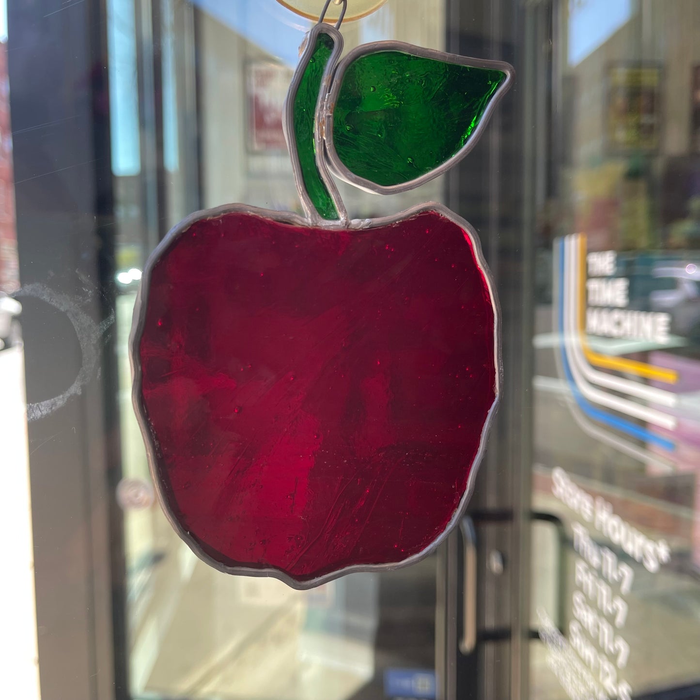 Stained Glass Apple Sun-catcher