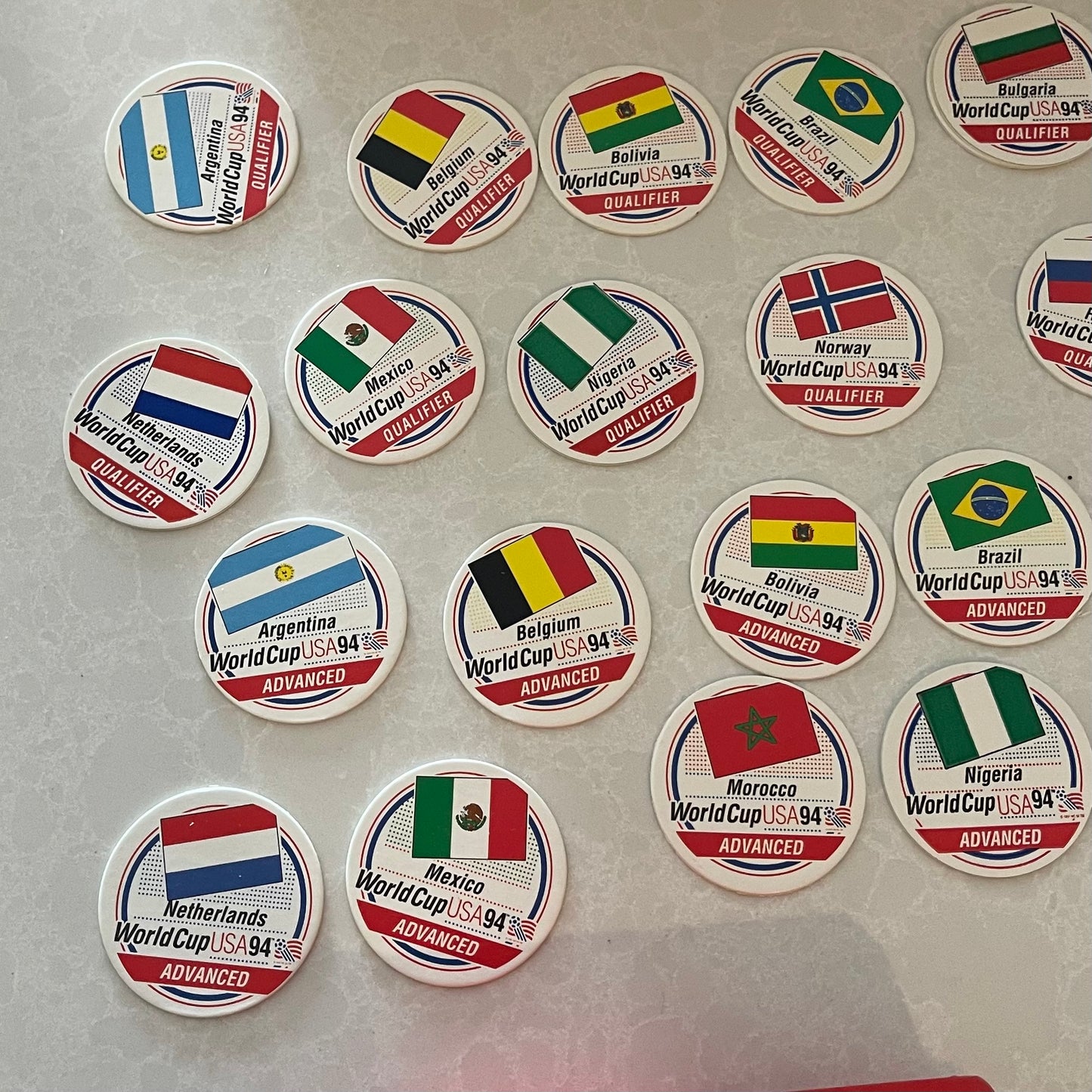 Set of 40 World Cup Pogs