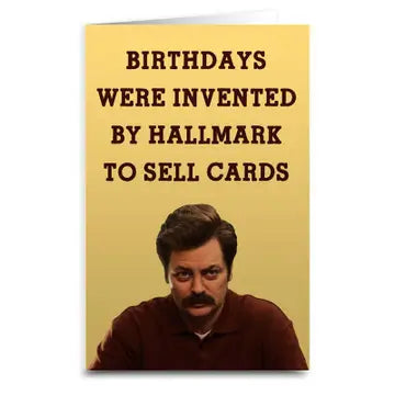 Ron Swanson Birthday Card