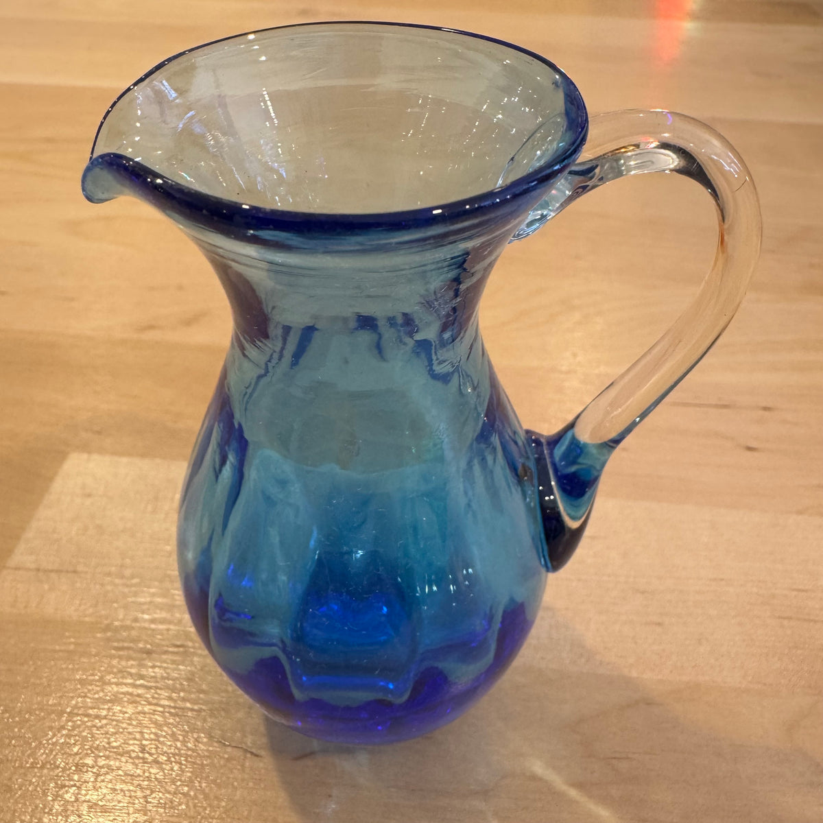 Blue Glass Creamer