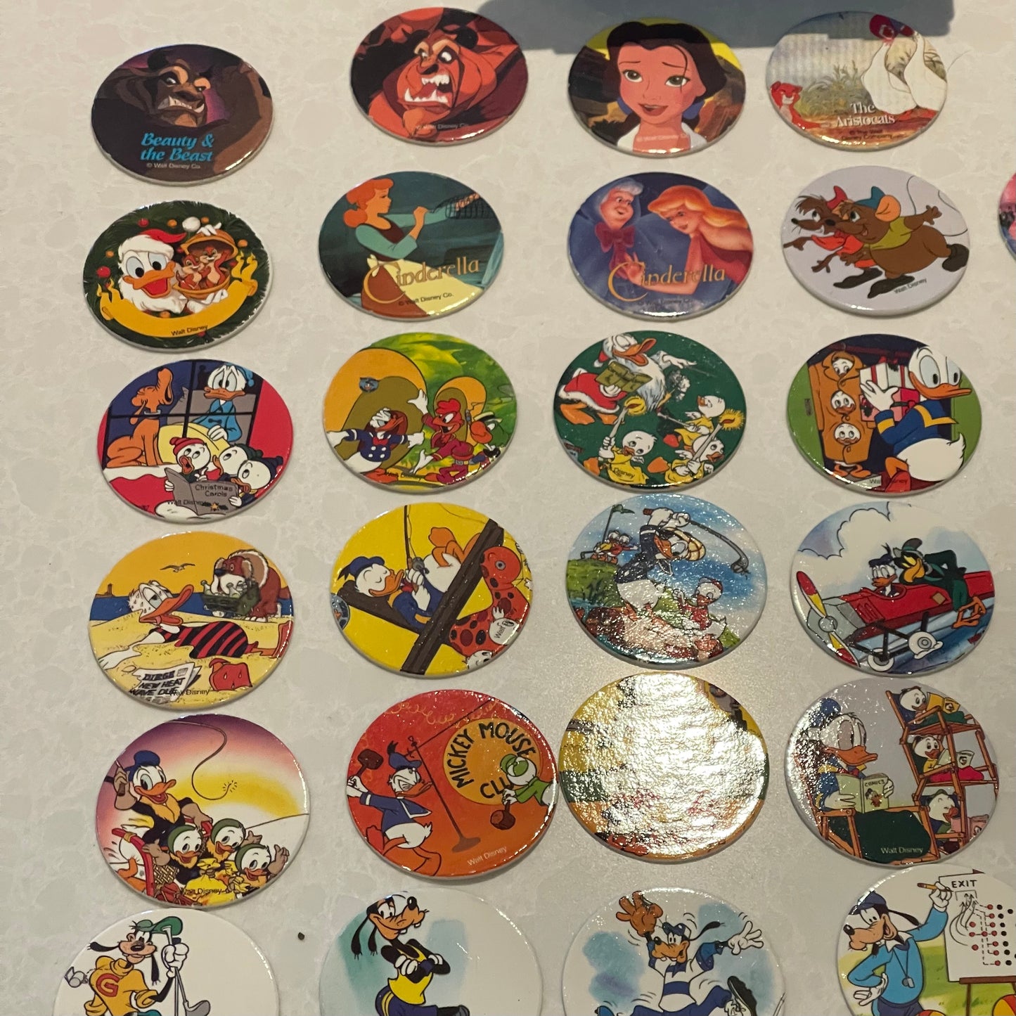 Set of 58 Disney Milk Cap/Pogs