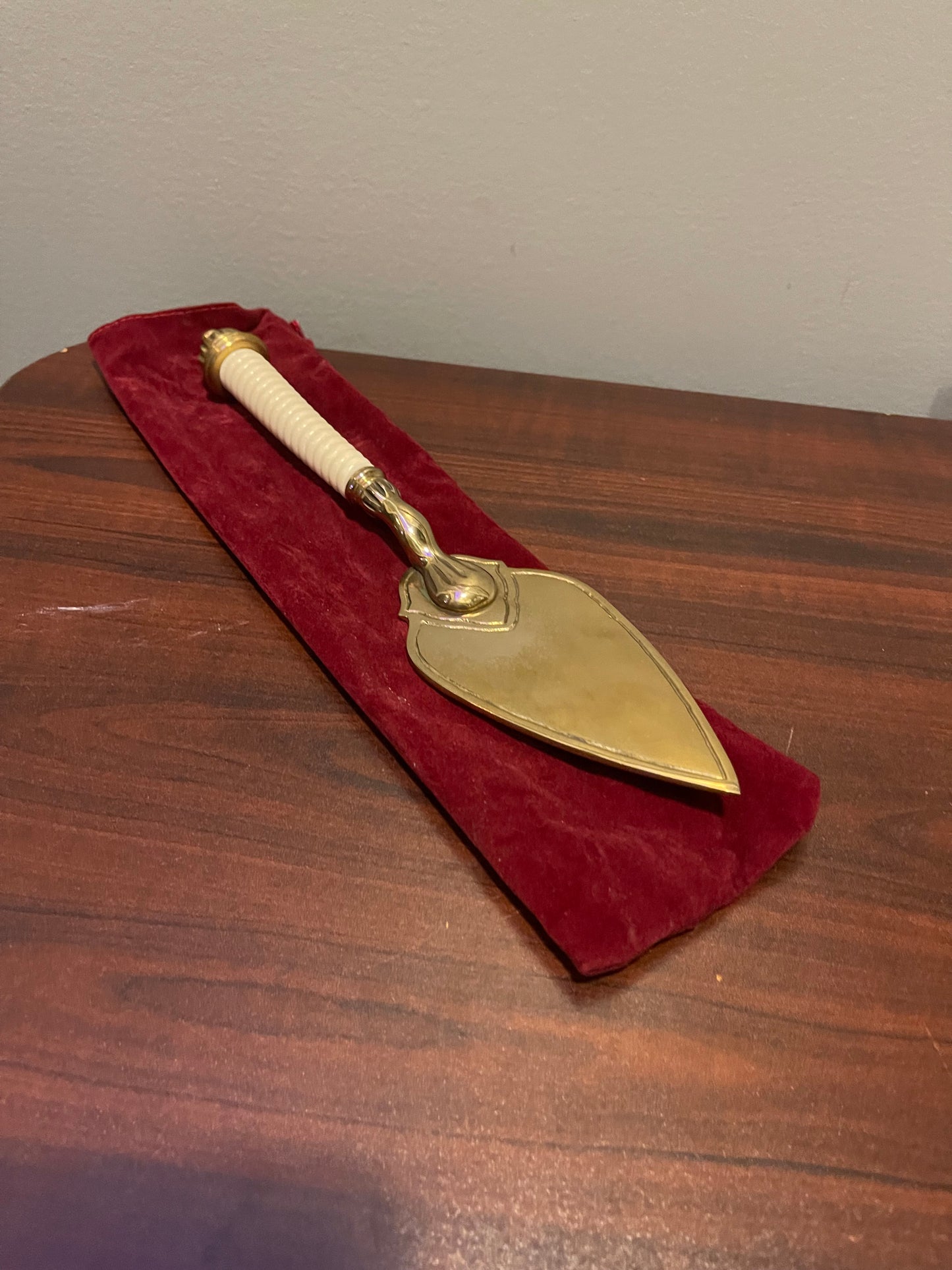 Brass Cake Server