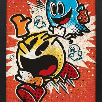 Pac Man Ghost Framed Print