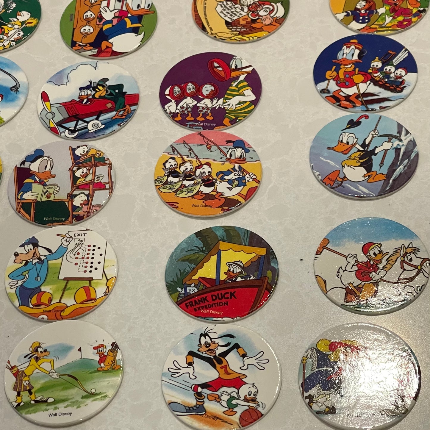 Set of 58 Disney Milk Cap/Pogs