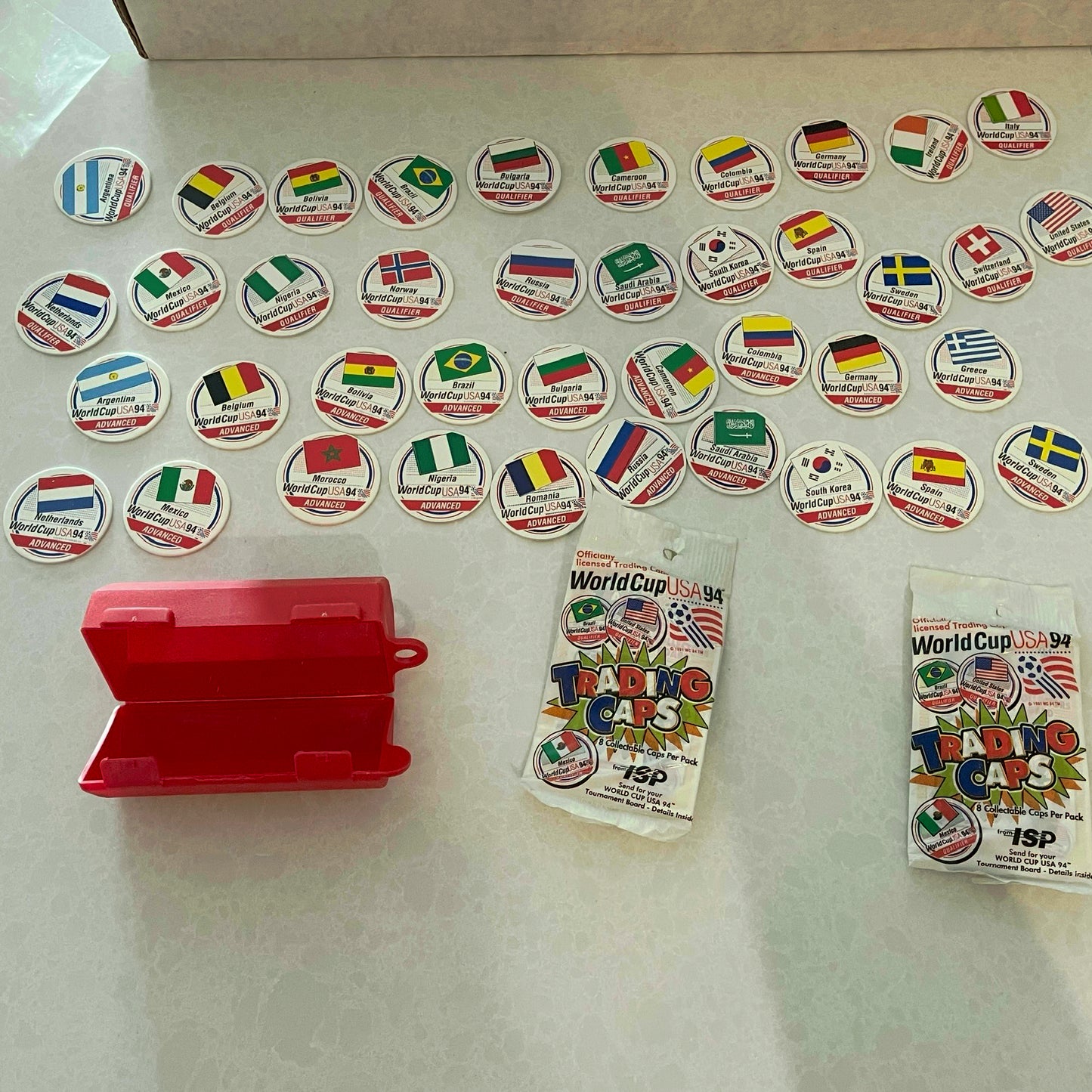 Set of 40 World Cup Pogs