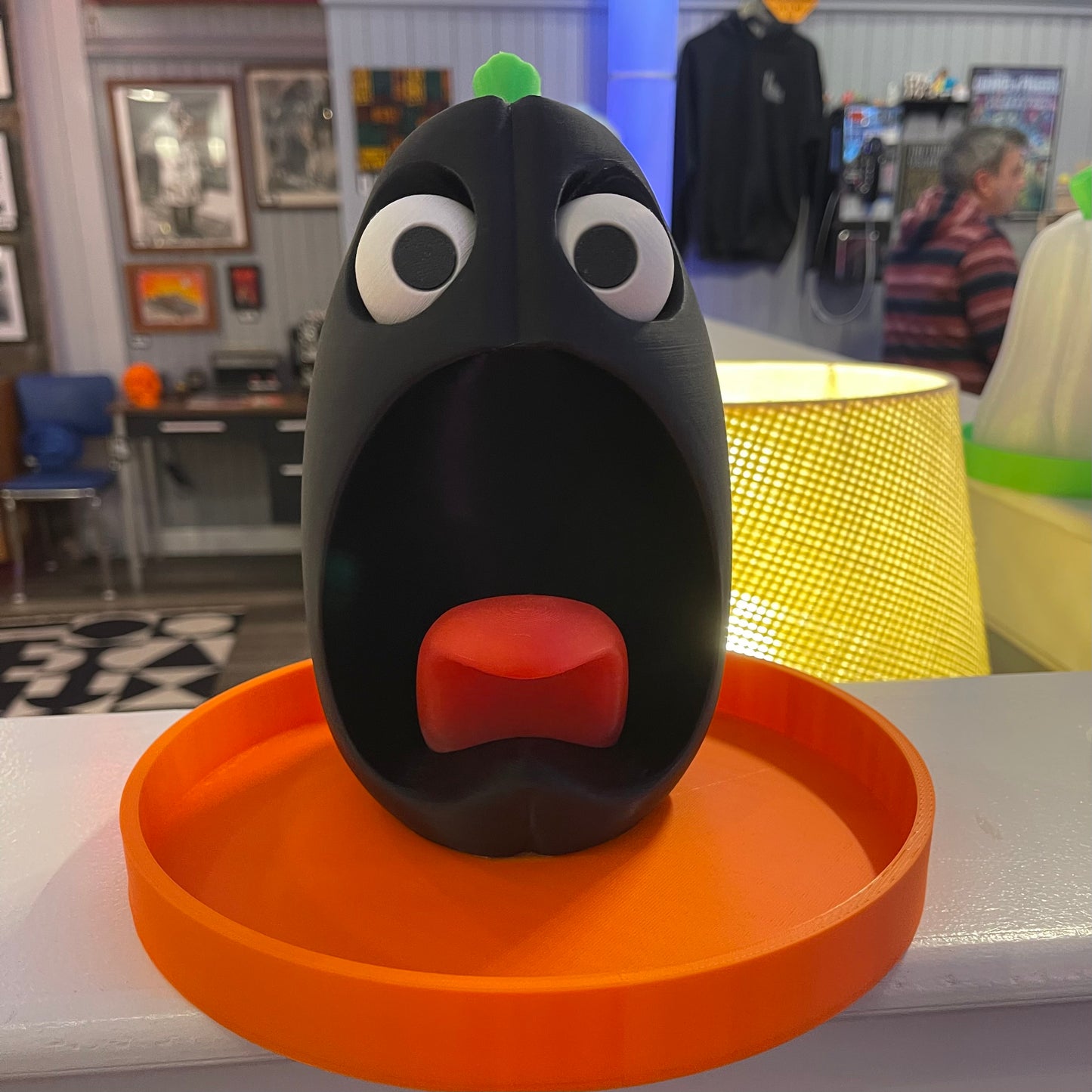 3D Printed Screaming Pumpkin Candy Dish