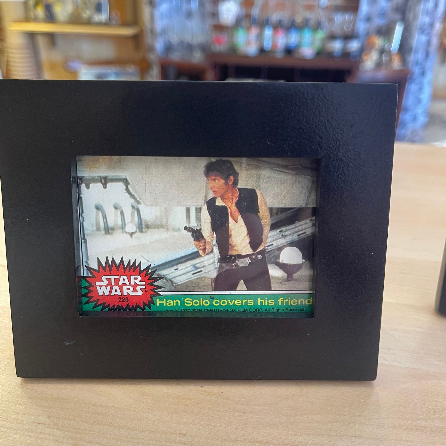 Han Solo Covers His Friends Trading Card