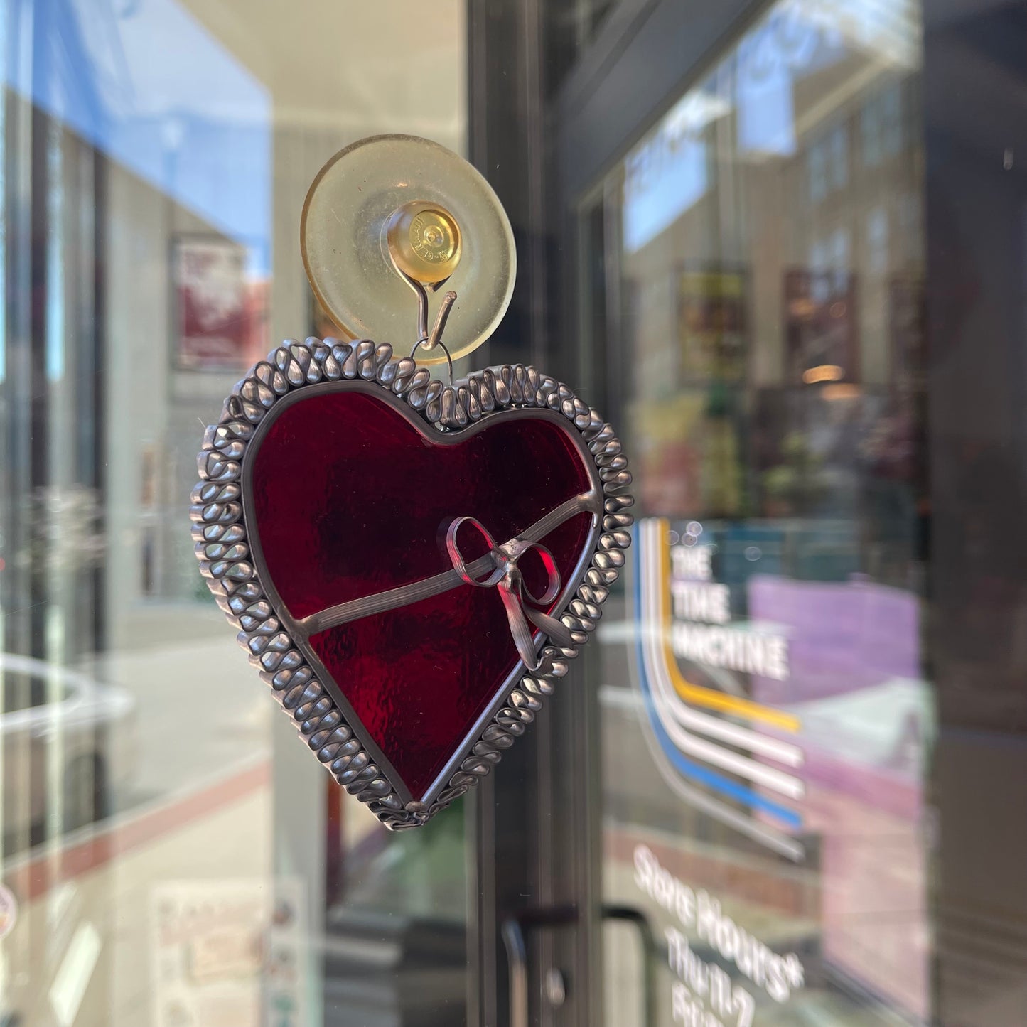 Stained Glass Heart Sun-catcher