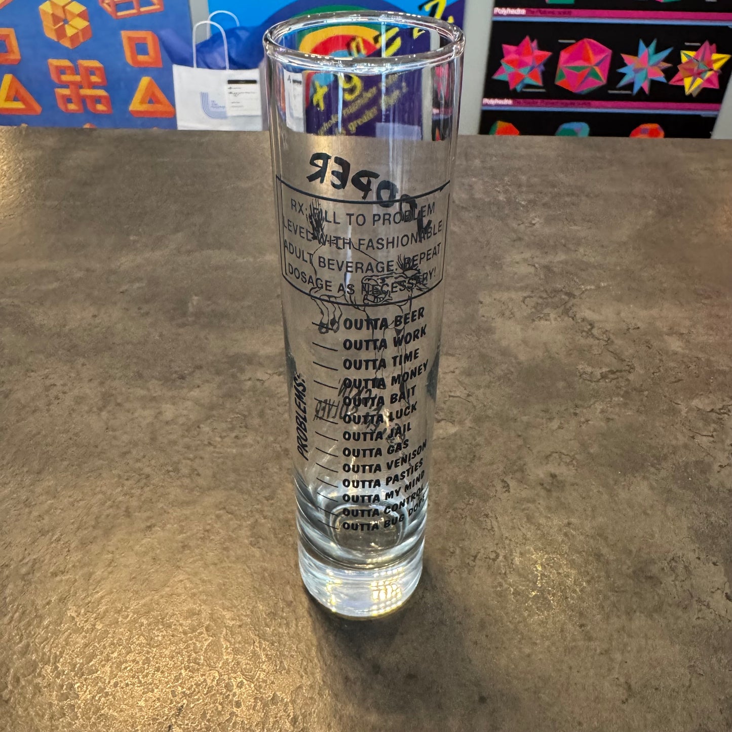 7.5" Tall 'Yooper' Shot Glass