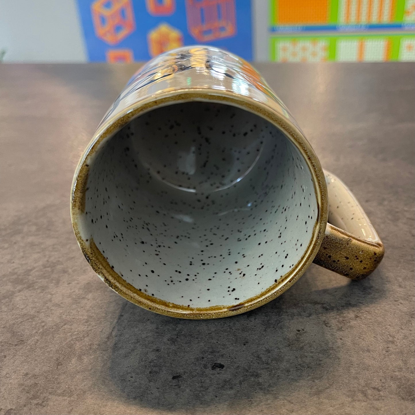 Japanese Stoneware Leaf Mug