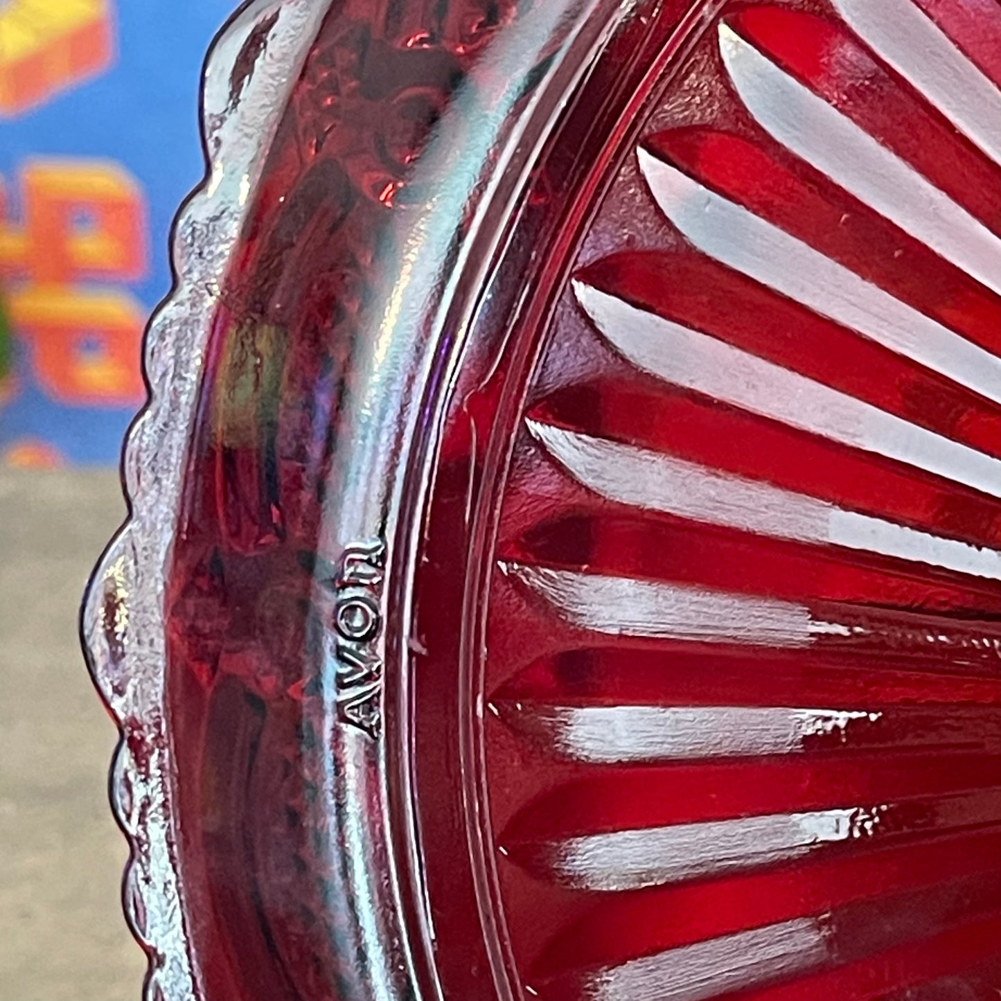 Avon Ruby Red Round Platter