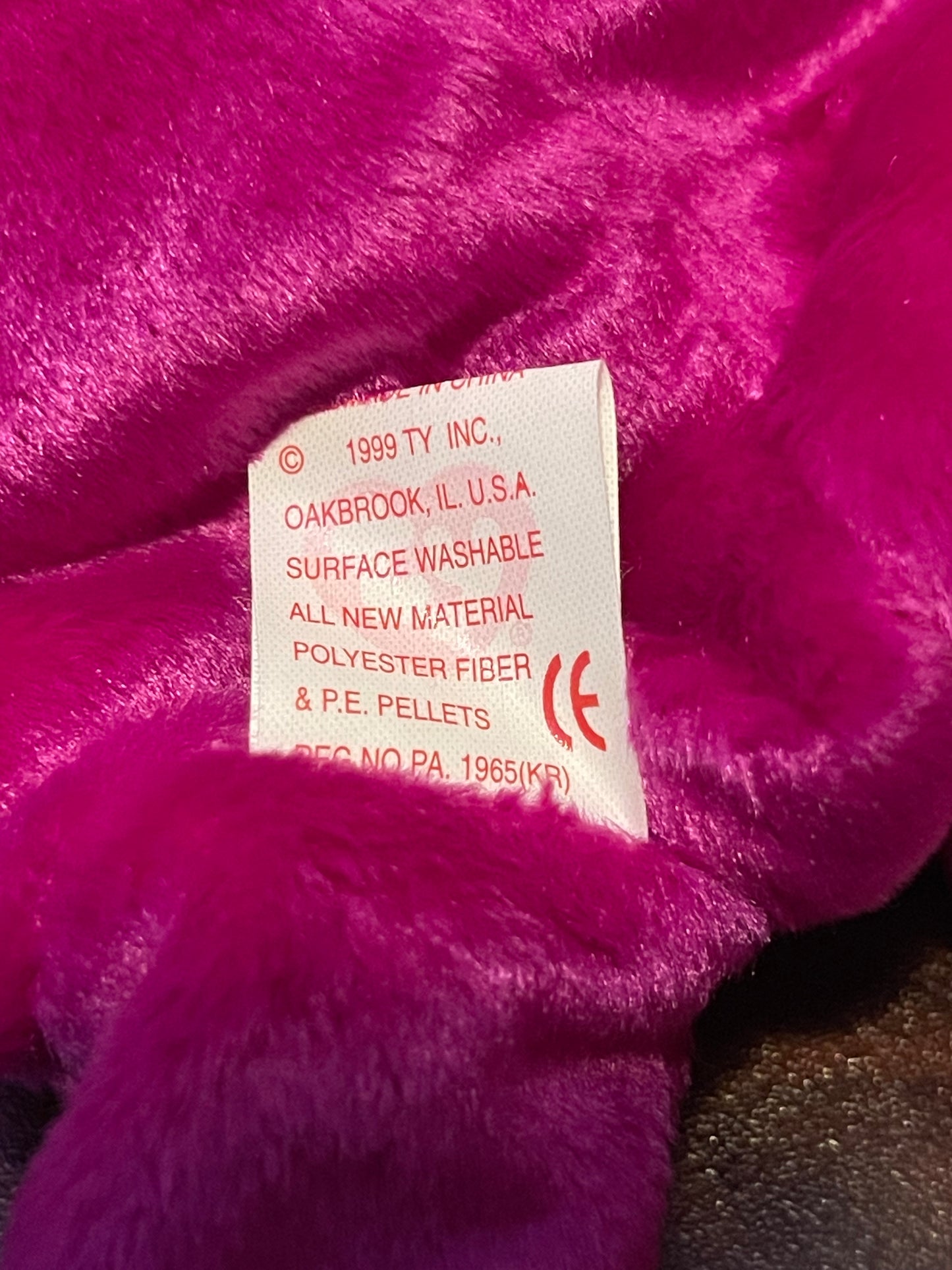Millennium Beanie Baby 1st Edition Tags with Errors