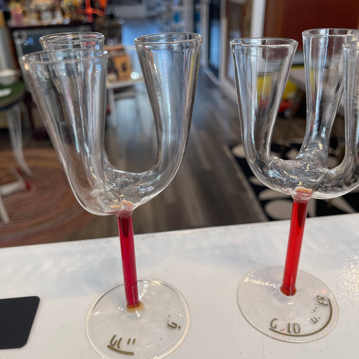 Set of 4 Goldschlager Triple Shot Glass