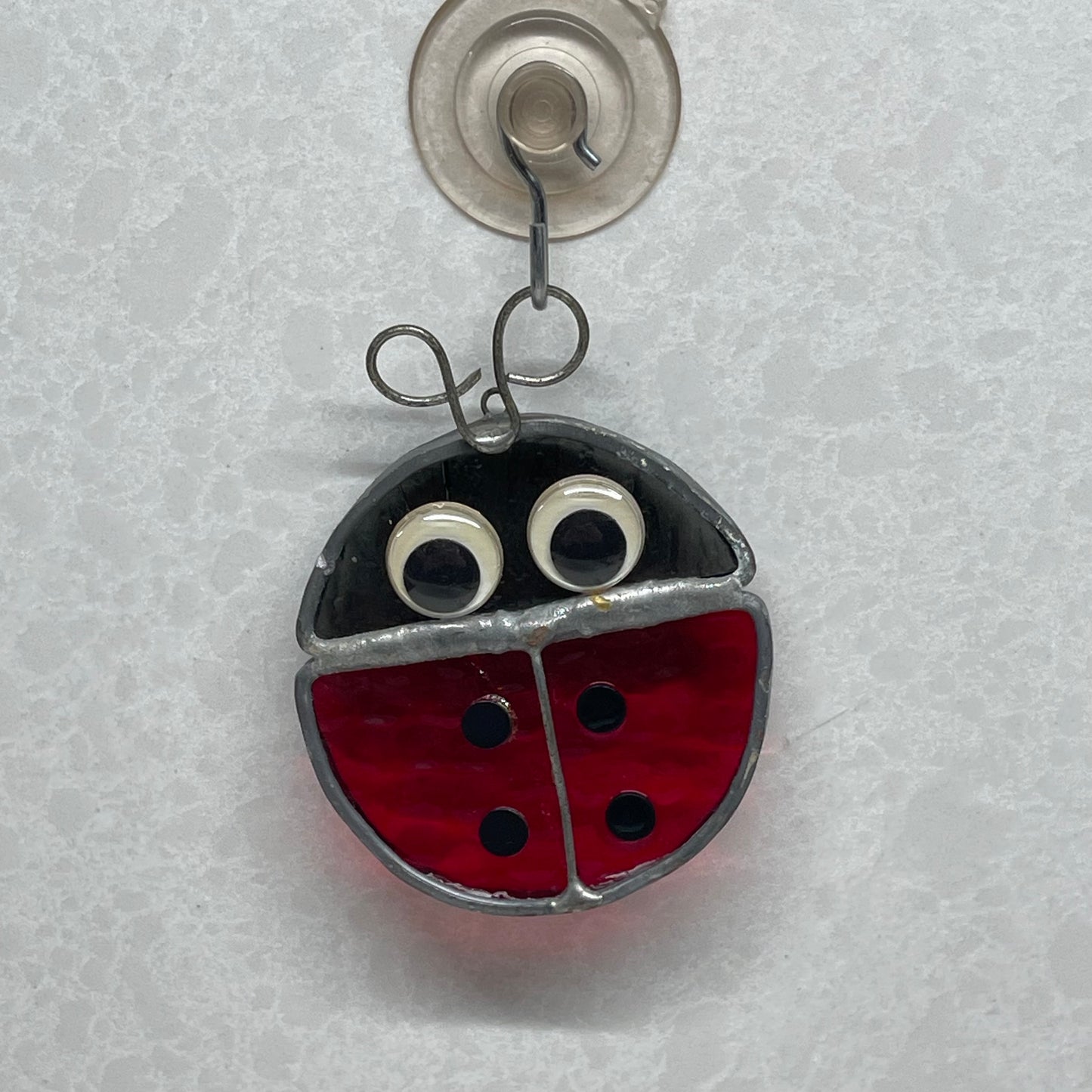Stained Glass Ladybug Sun-catcher