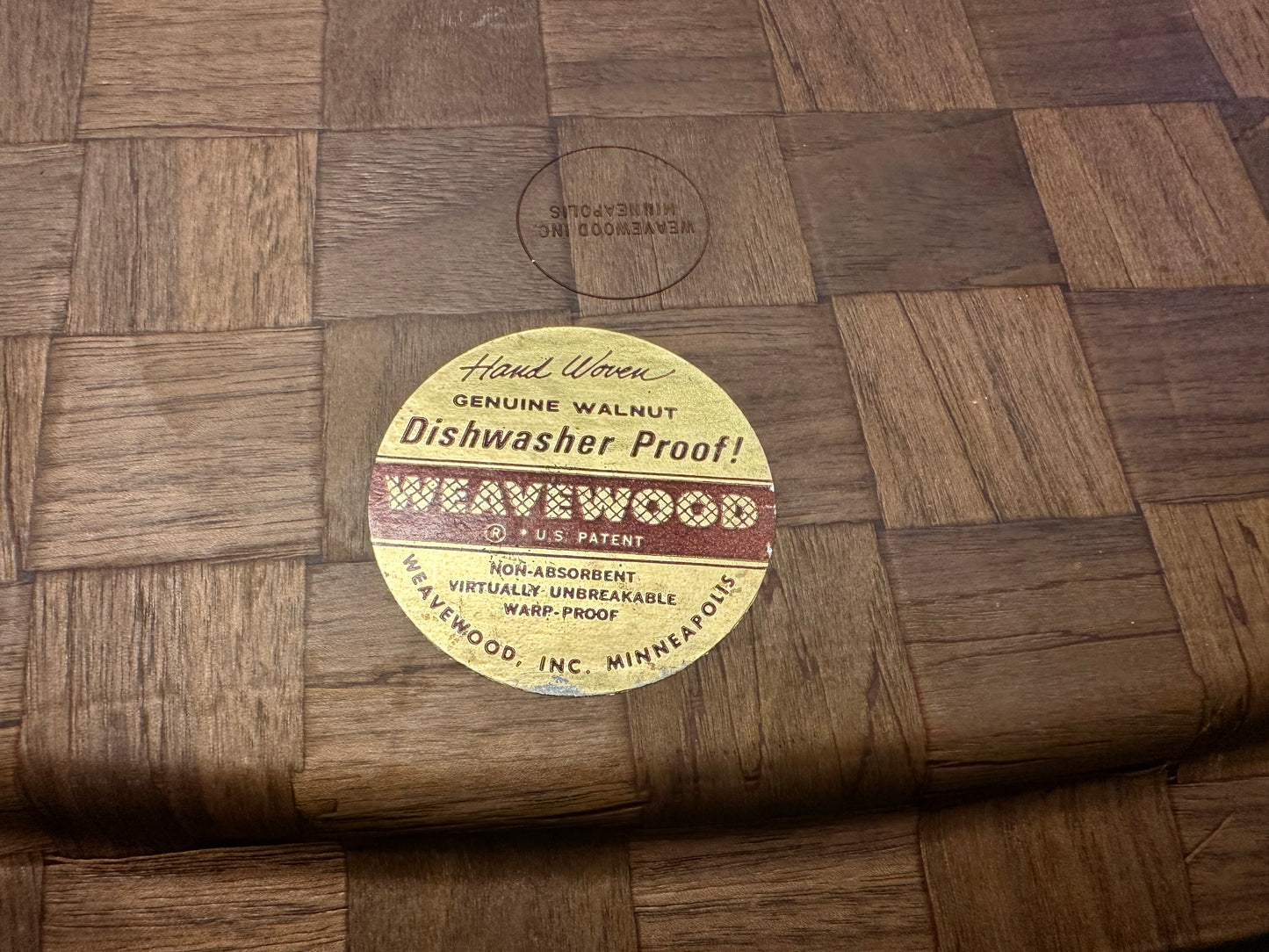 Weavewood MCM Tray