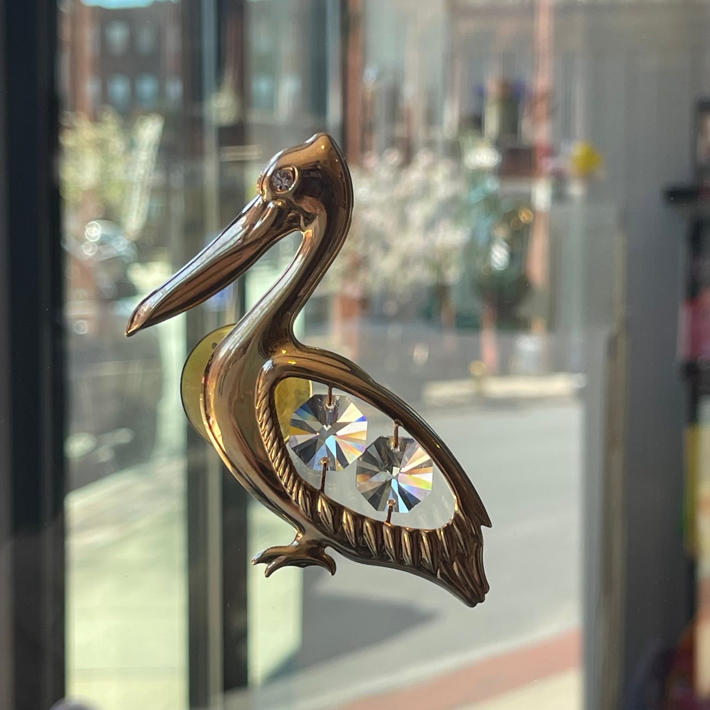 Mascot Int Gold Plated Pelican Sun-catcher