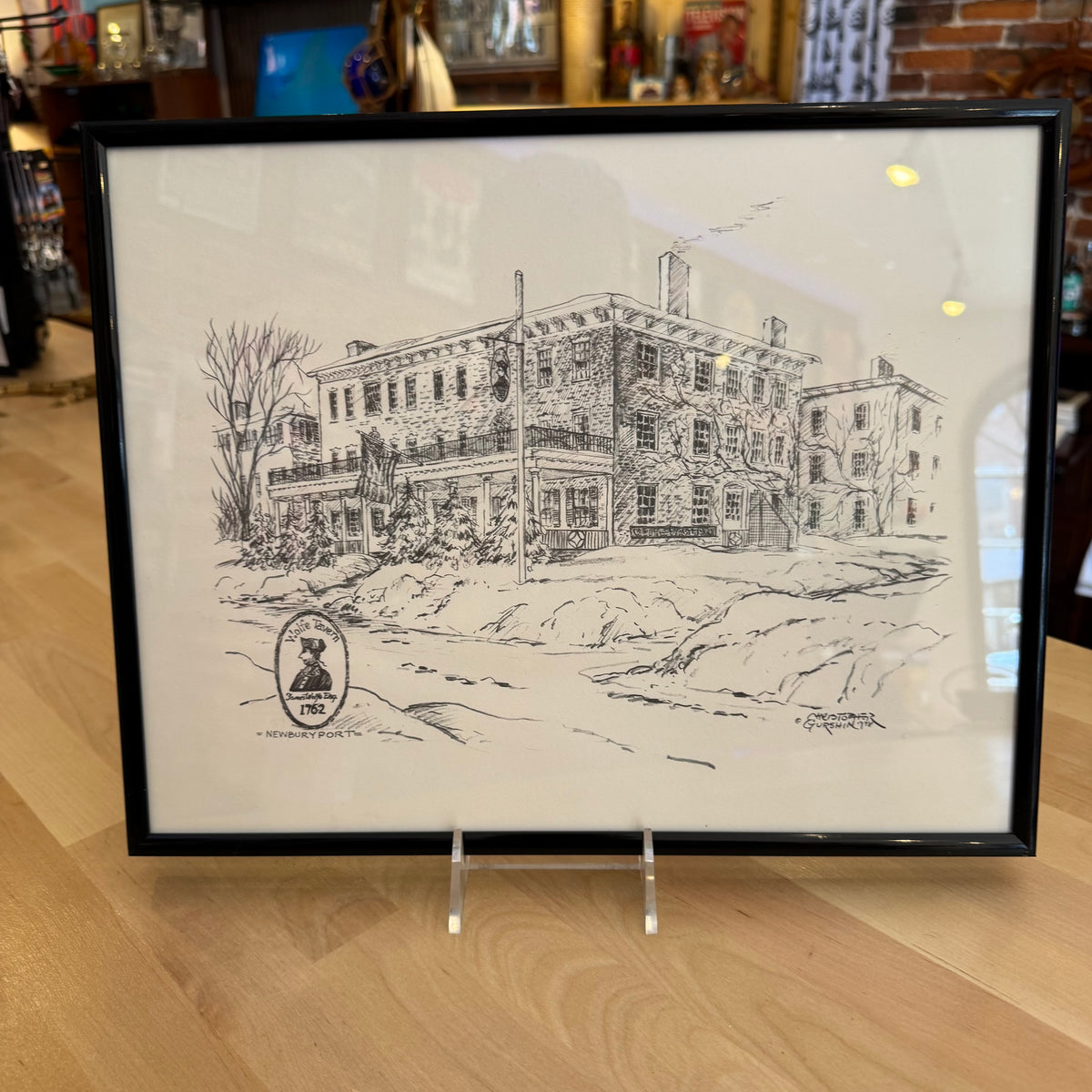 "Wolfe Tavern Newburyport, MA" Print by Christopher Gurshin 1978