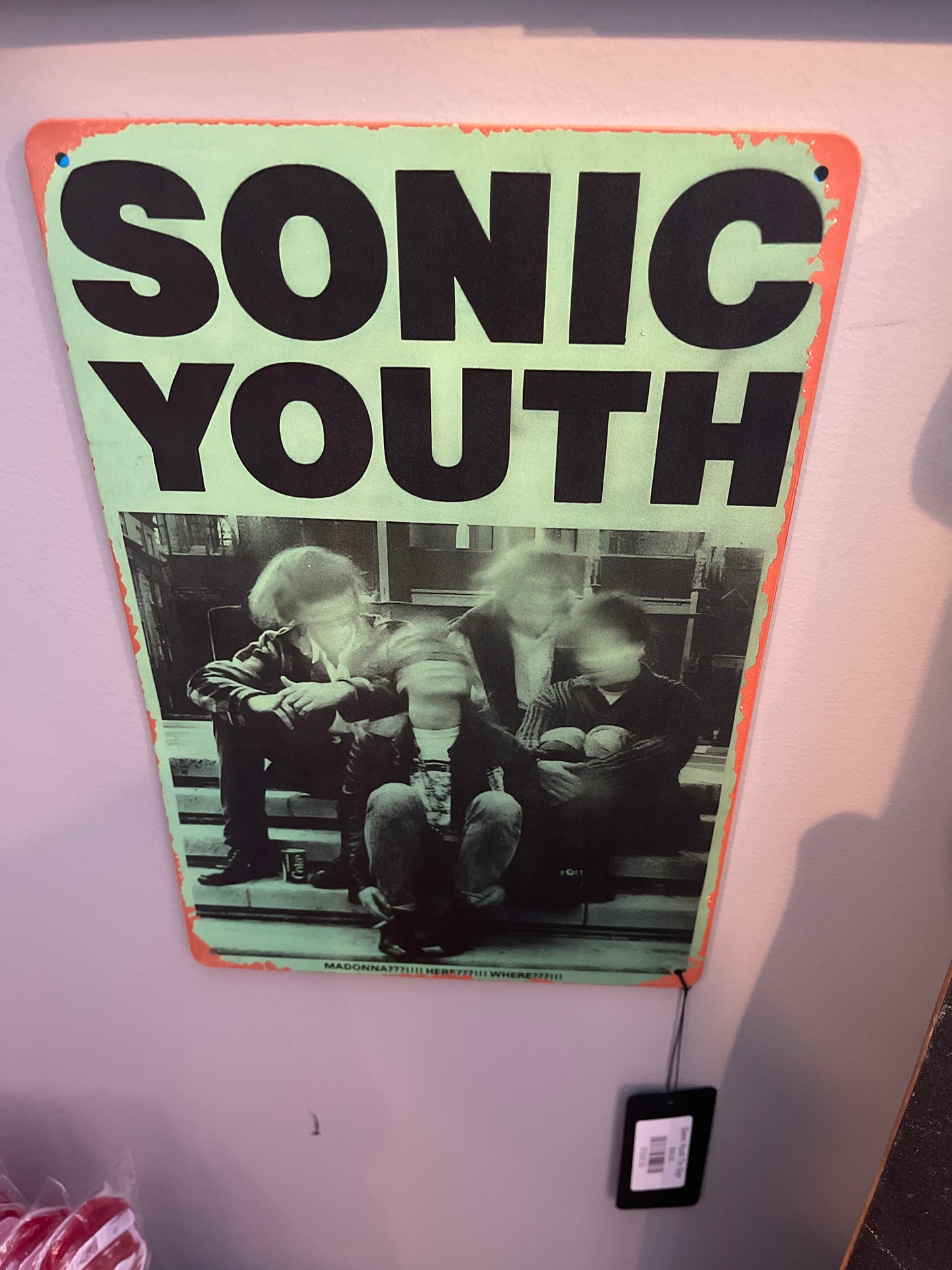 Sonic Youth Tin Sign