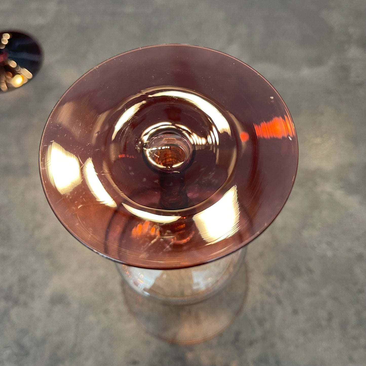 Set of 6 Utility Glassworks Pink Goblets