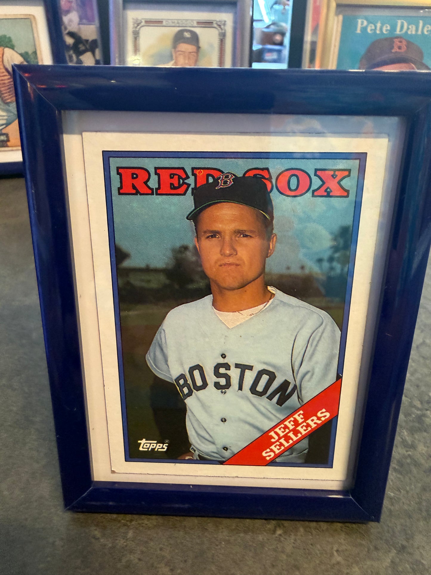 1987 Jeff Sellers Card Framed