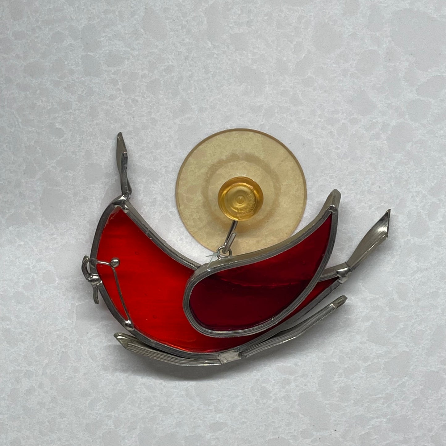Stained Glass Cardinal Sun-catcher