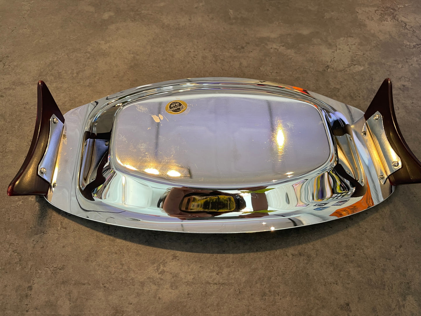 Chrome and Bakelite Tray