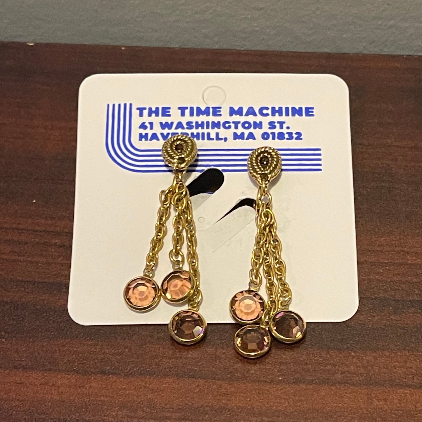 Triple Dangle Clip On Earrings
