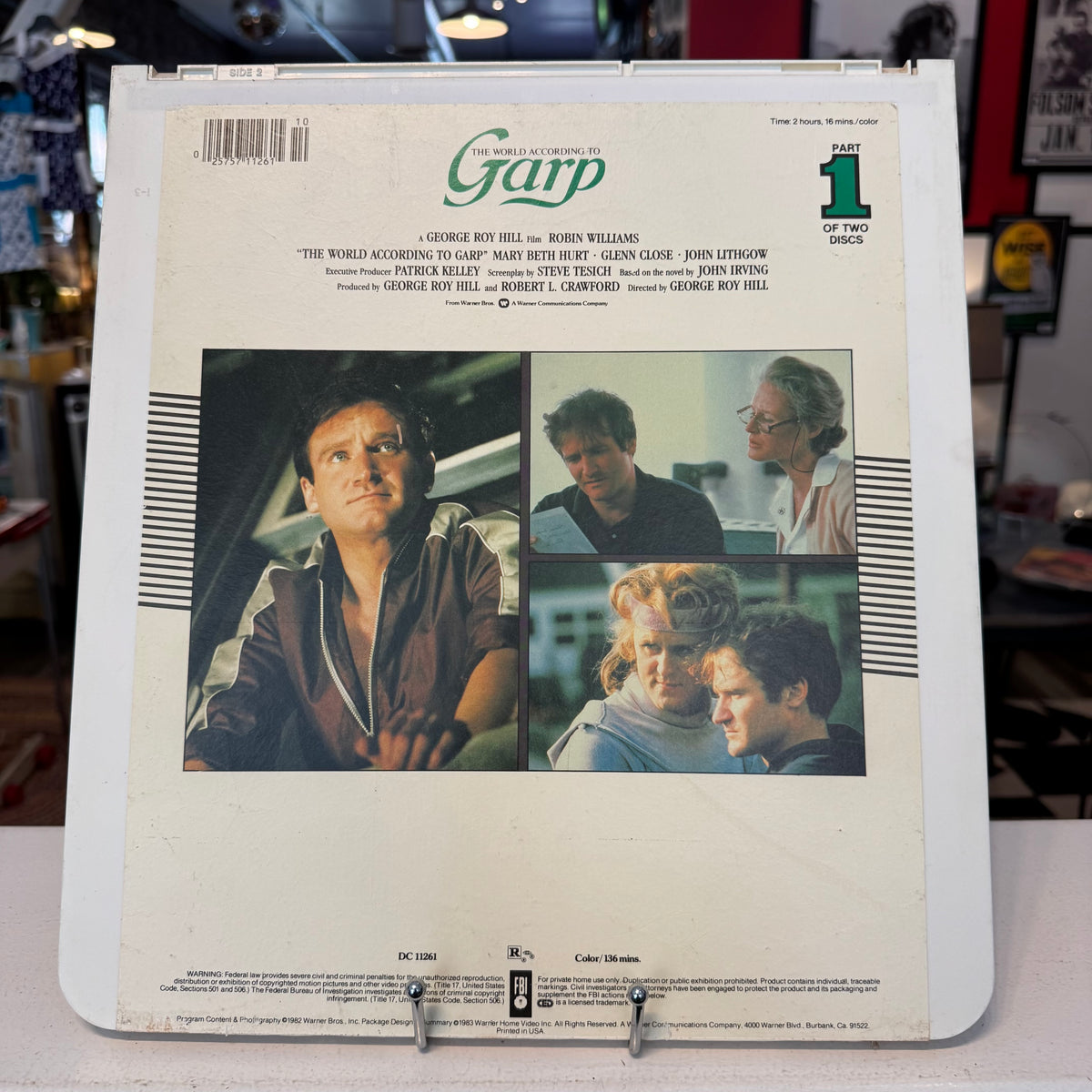 The World According to Garp 2 Disc Set CED Video Disc
