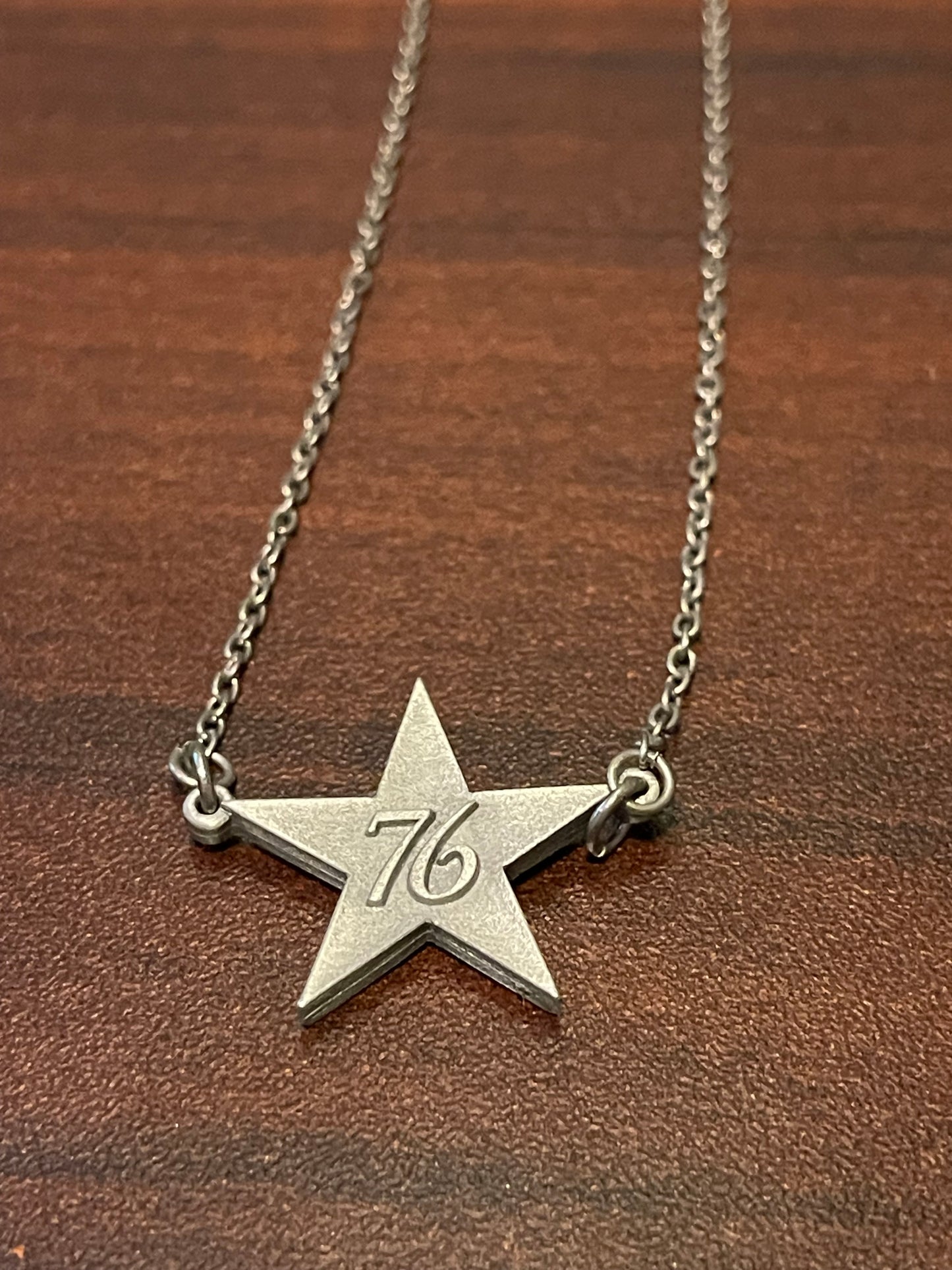 Pewter Star ‘76 Necklace