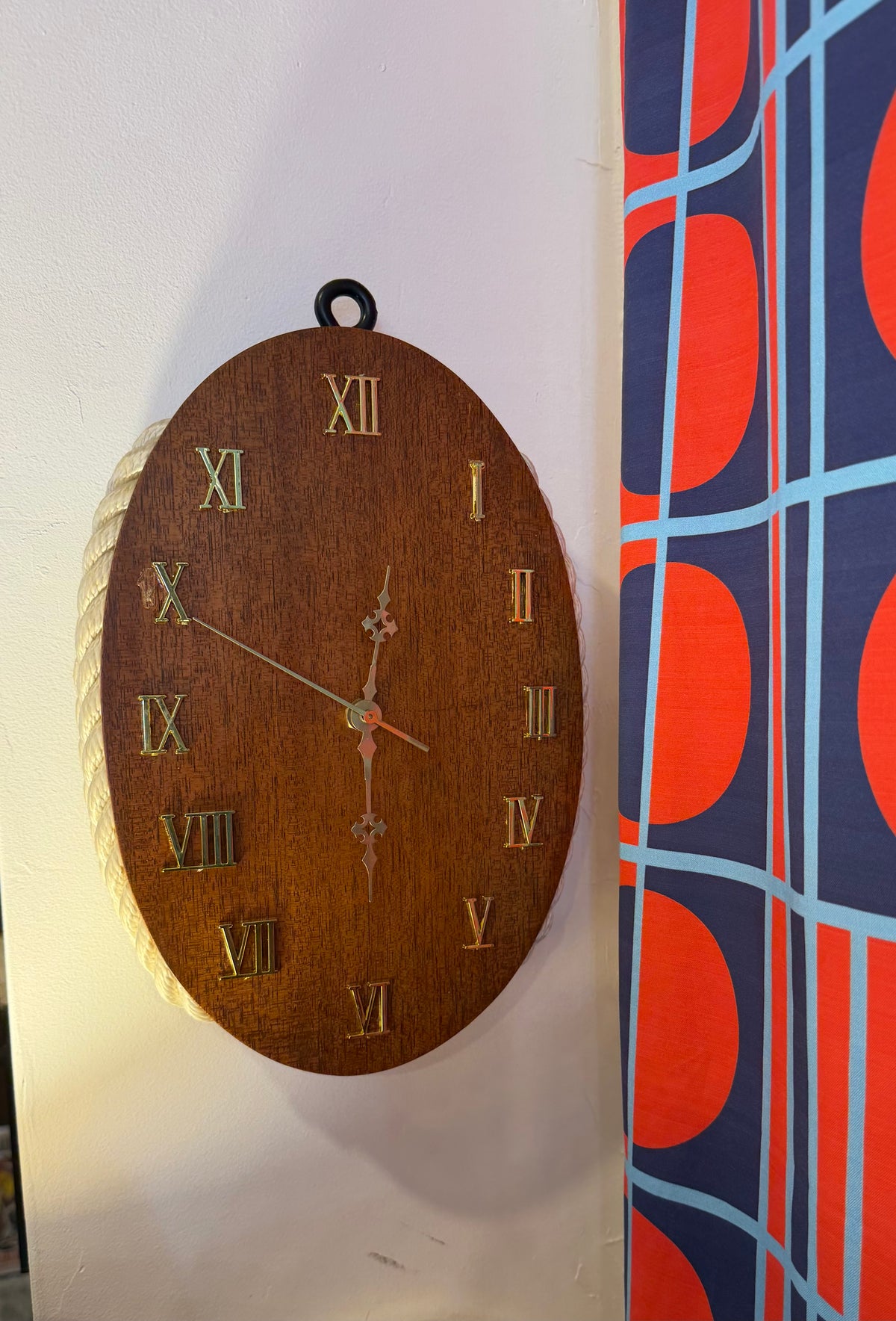 Nautical Block & Tackle Wall Clock