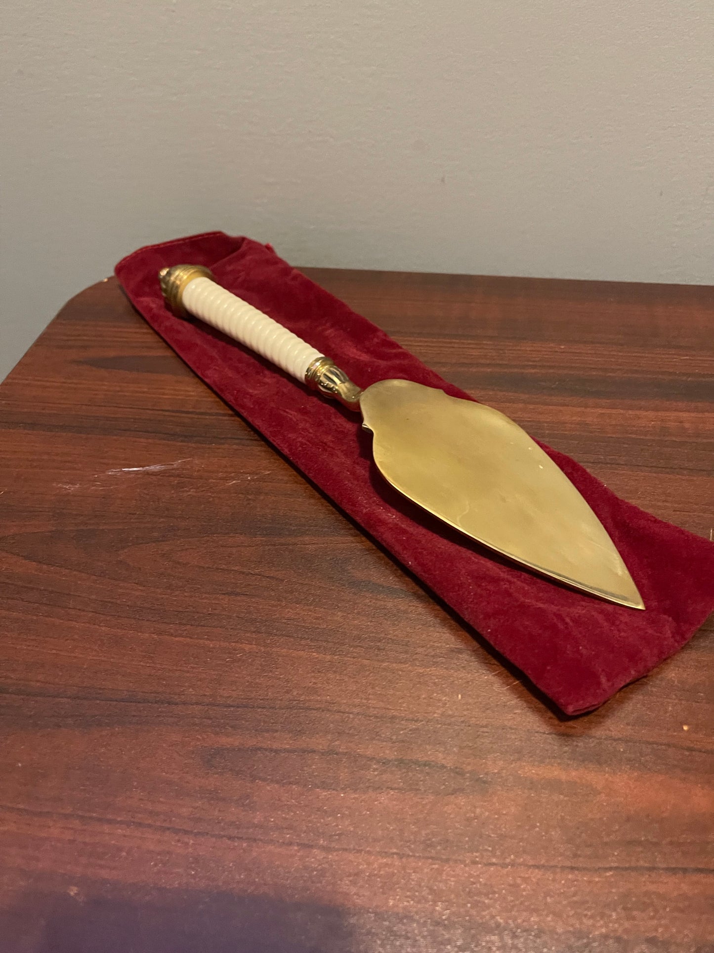 Brass Cake Server