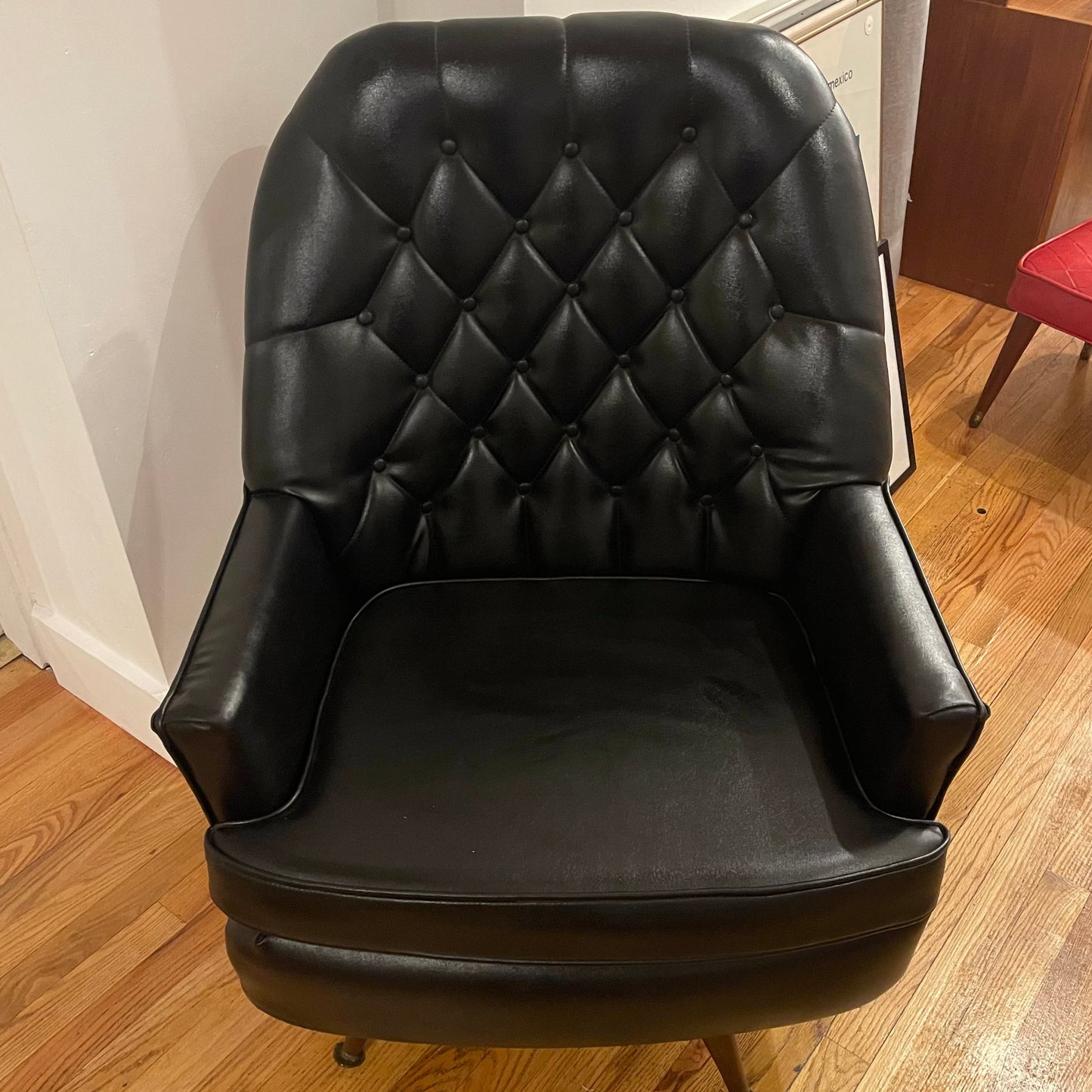 Black Leather Club Chair