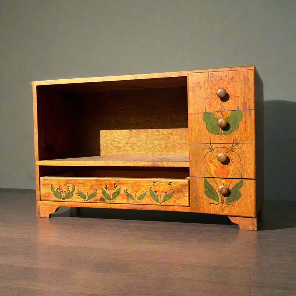 Hand Painted Small Cabinet