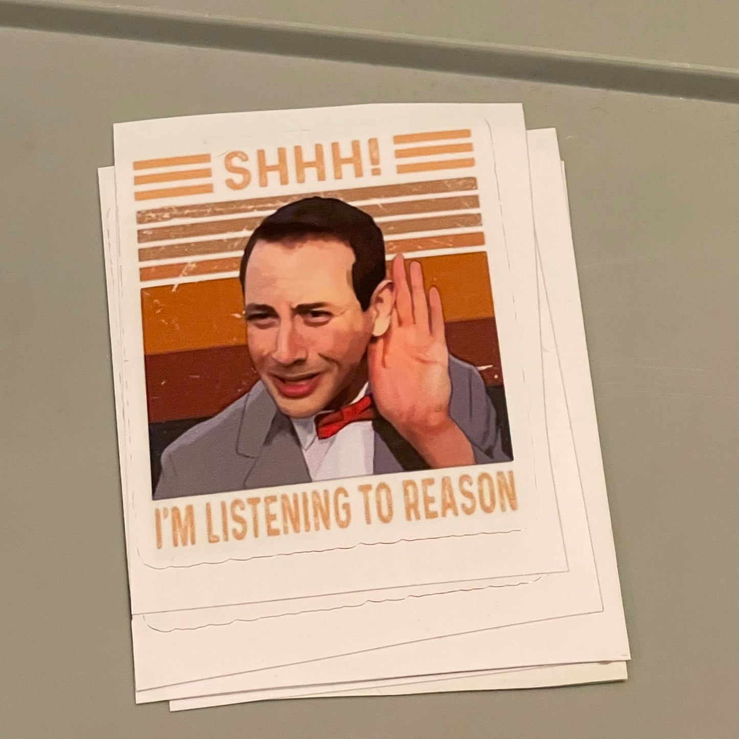 Pee-Wee Shhhh! Decal
